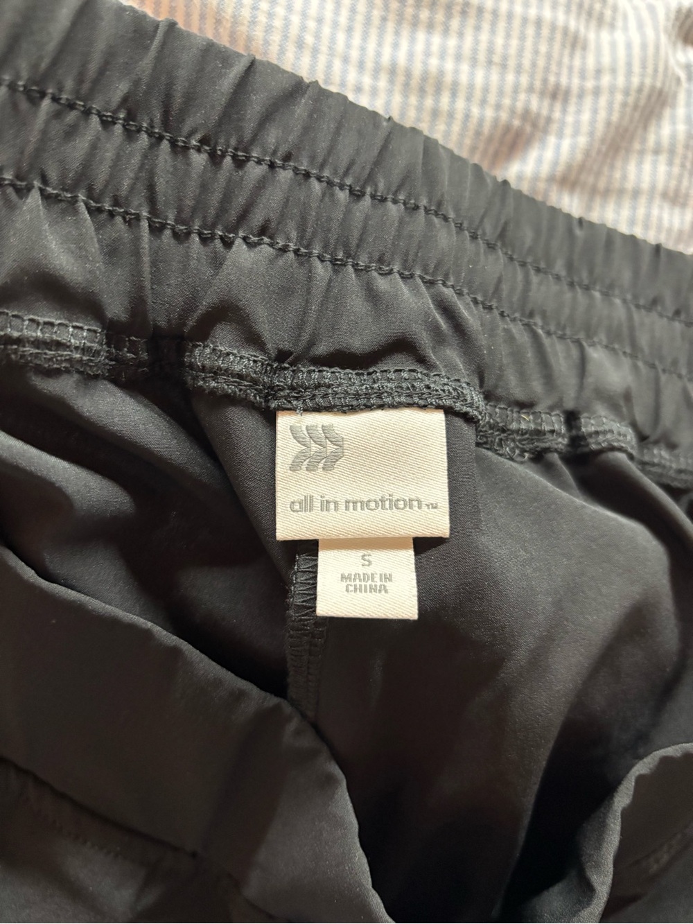 NWT all in motion Black Elastic-Waist Straight-Leg Sweatpants - Picture 3 of 4